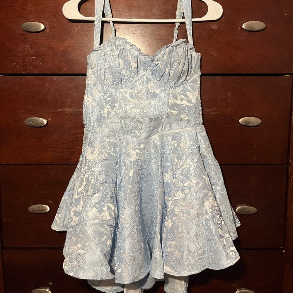 Light Blue Corset Dress